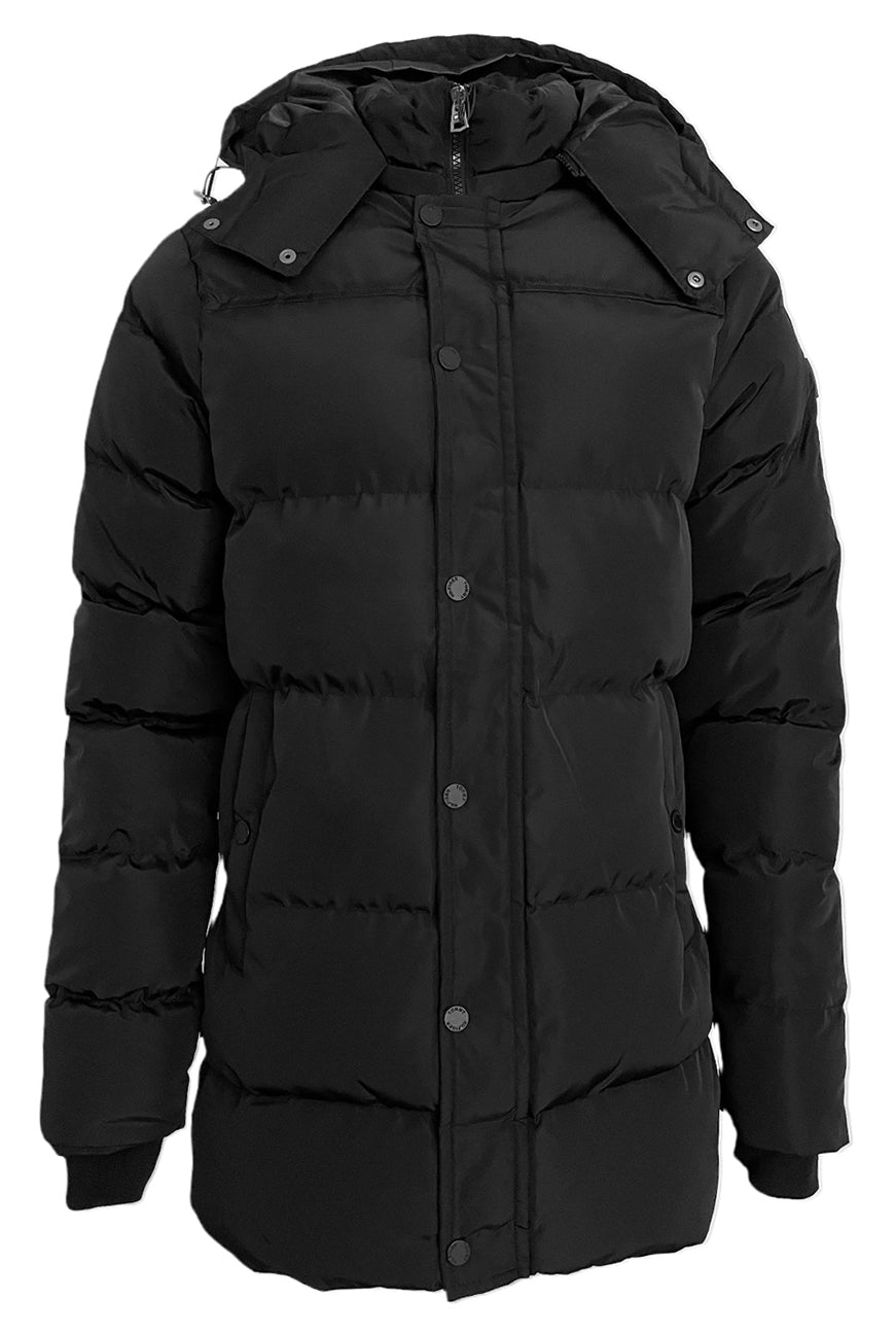 Tommy Hilfiger Long Men's Puffer Coat – Black